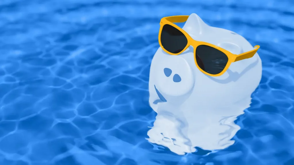 Person discussing pool installation cost estimate with a professional contractor.