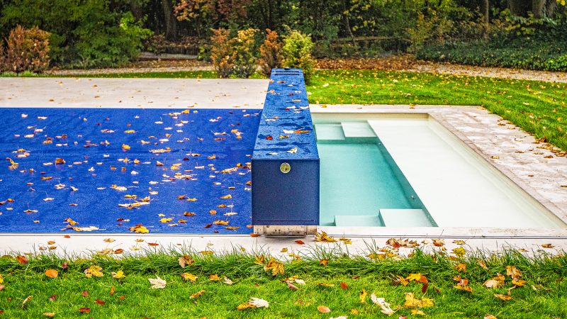 landscaping around the pool area after installation?